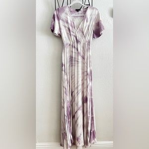 AAKAA Purple Tye Dye Spring Maxi